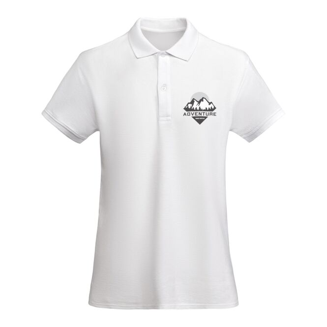 Corporate Fashion Prince Poloshirt Damen – weiß – mit hochwertigem Stick 48h Express-Druck nachhaltig Gr. S