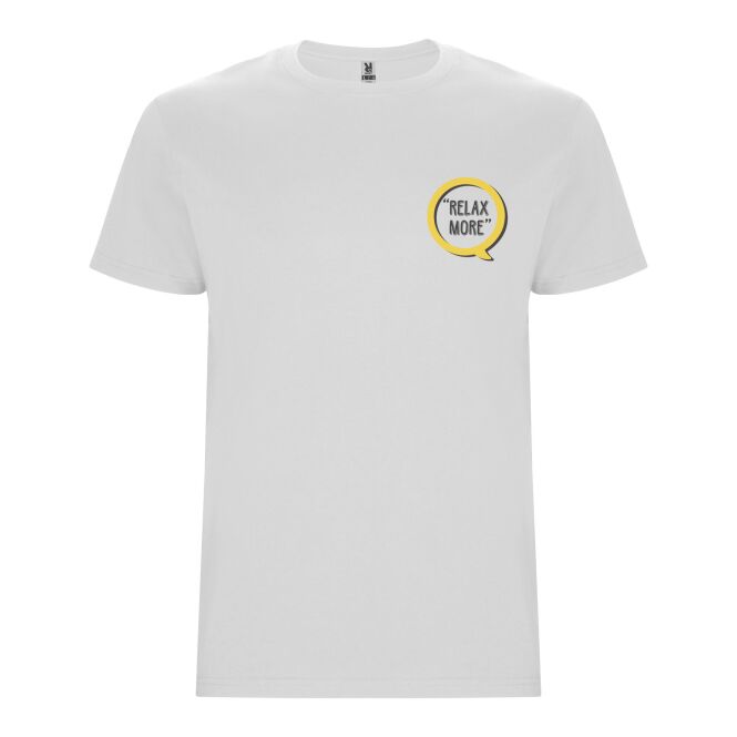 Werbeartikel Stafford T-Shirt – weiss – mit Logo bedruckt 48h Express-Druck Gr. 5XL
