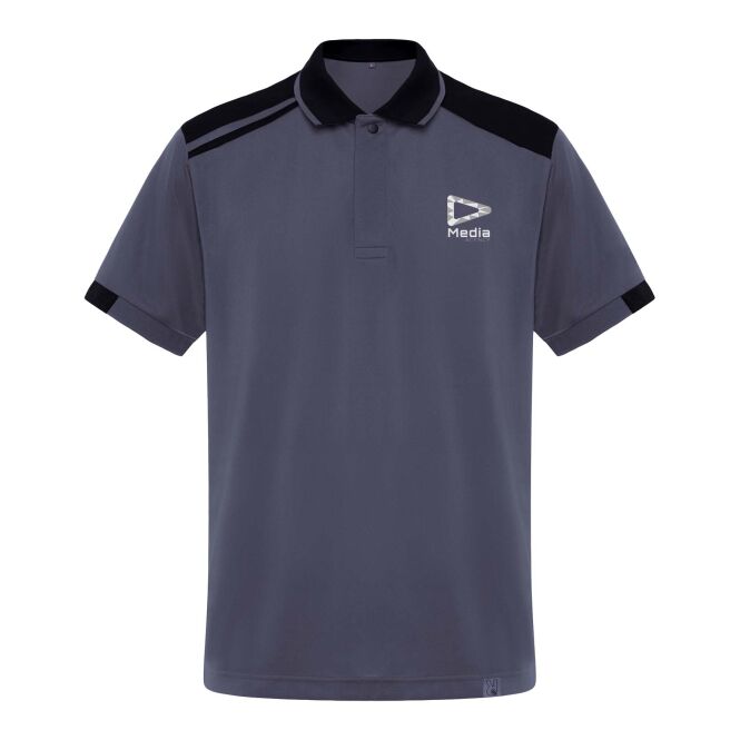 Corporate Fashion Samurai Poloshirt – lead-schwarz – mit hochwertigem Stick 48h Express-Druck unisex Gr. 2XL