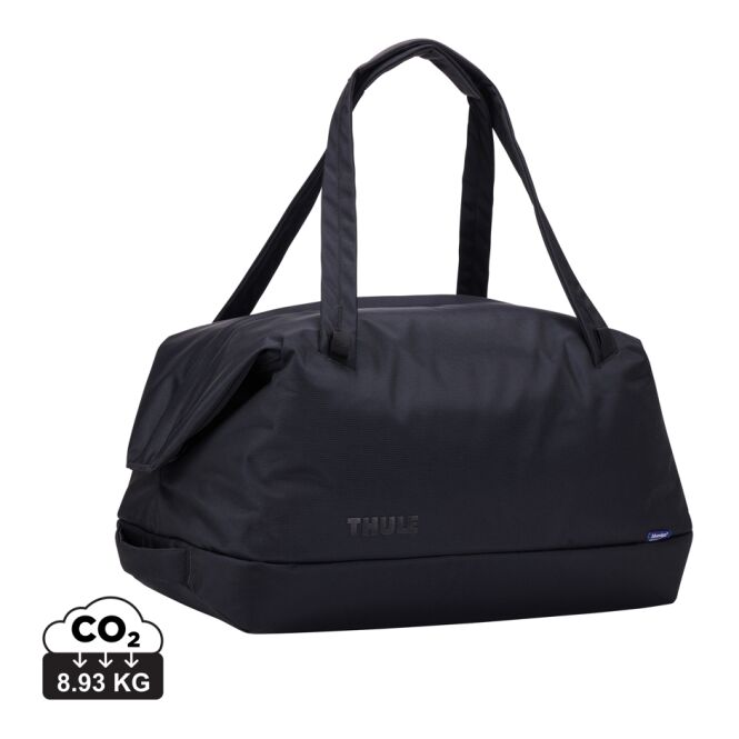 Firmengeschenk Thule Subterra 2 Duffel mit Logodruck – Schwarz – hochwertiger Weekender für Businessreisen