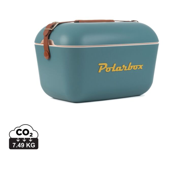 Firmengeschenk Polarbox Original Medium 12L mit Logodruck – Blau – retro Isolierbox für Outdoor Events und Kunden