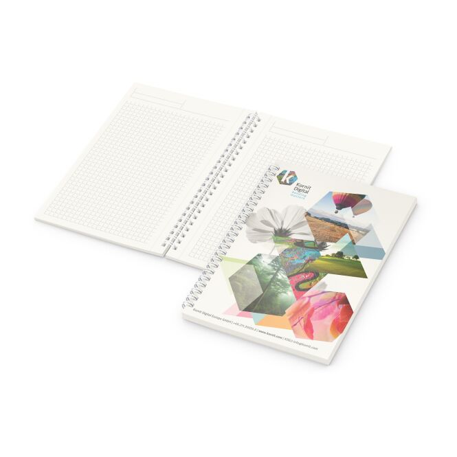 Firmengeschenk Notizbuch Bizz-Book – natur – mit individuellem Werbedruck 100% Altpapier Blauer Engel DIN A5 nachhaltiges Journal