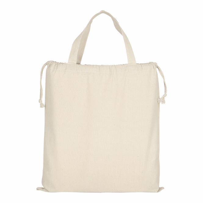 Werbeartikel TEXXILLA Baumwolltasche Classic mit Logodruck – OEKO-TEX zertifiziert – Beige – Tragetasche für Messen und Firmen