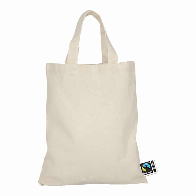 Werbeartikel Apothekertasche mit Logodruck – 22x26 cm – Beige – robuste Baumwolltasche für Messen und den Point of Sale