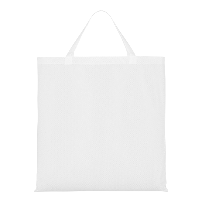Mitarbeitergeschenk Tragetasche Texxilla – weiß – mit Logodruck 100% recycelbar robuste PP-Einkaufstasche für Messen & Events