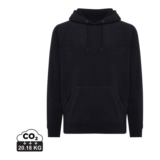 Corporate Fashion Iqoniq Trivor Hoodie – schwarz – nachhaltig mit Logo bedruckt Gr. 5XL