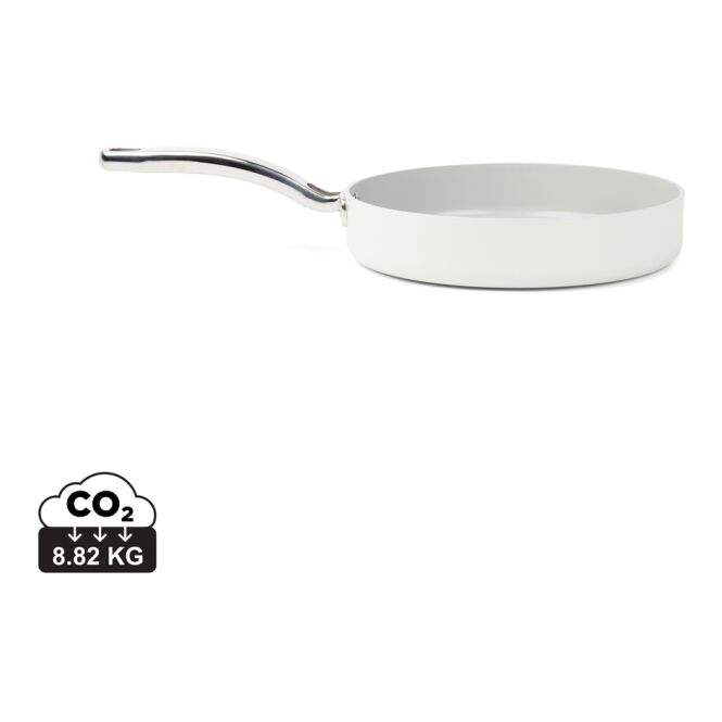 Firmengeschenk Alto Bratpfanne 25cm mit Gravur – Grau – nachhaltiges Kochgeschirr für Mitarbeiter