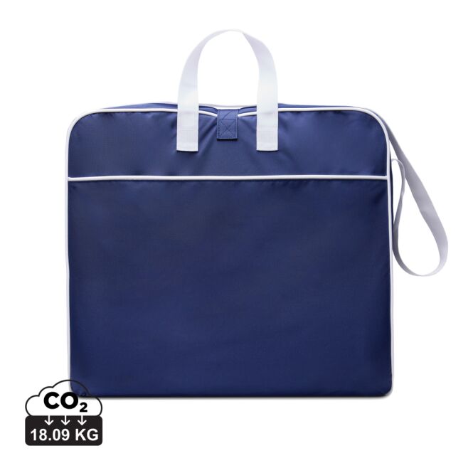 Werbeartikel Vinga Lagoa GRS Strandstuhl mit Logodruck – Navy Blau – klappbare Sitzgelegenheit für Firmen am Strand
