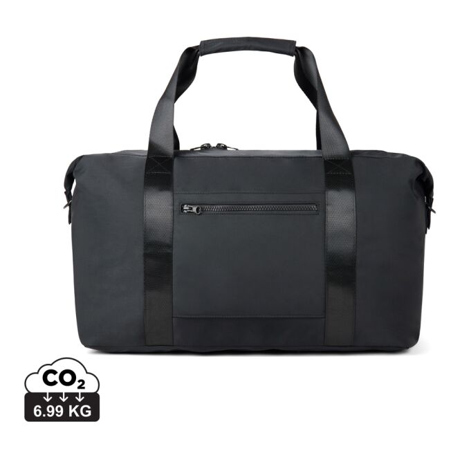 Mitarbeitergeschenk VINGA Baltimore Neo Weekend-Bag mit Logodruck – 36,5 Liter Fassungsvermögen – Schwarz – hochwertige Reisetasche für Firmen