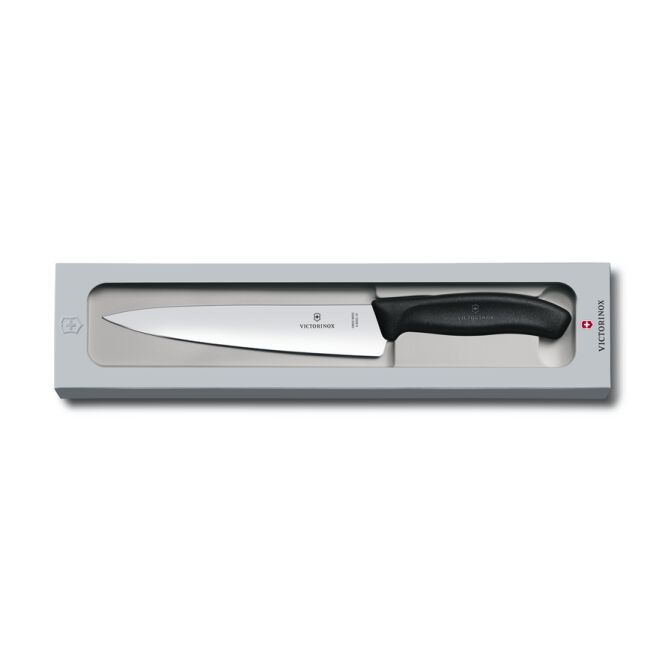 Firmengeschenk Victorinox Swiss Classic Kochmesser mit Gravur – rostfreie Stahlklinge mit Profi-Schärfe – langlebiges Schneidwerkzeug für Firmen