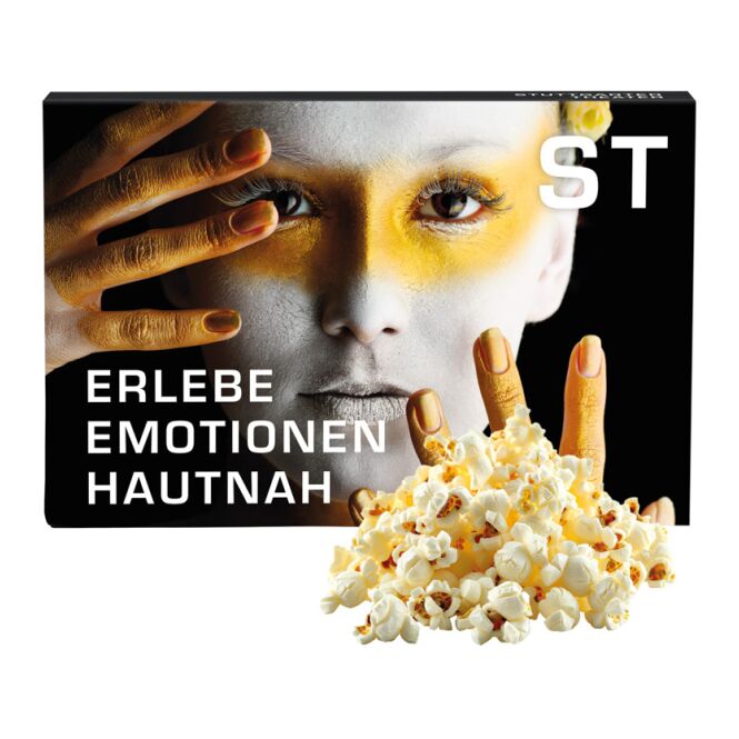 Werbeartikel Mikrowellen Popcorn mit Logodruck – knuspriger Snack für Messen und Firmenveranstaltungen