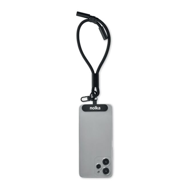Firmengeschenk 60W Armband-Ladekabel mit Logodruck – Schwarz – multifunktionales Lade- und Datenübertragungs-Zubehör für Firmen