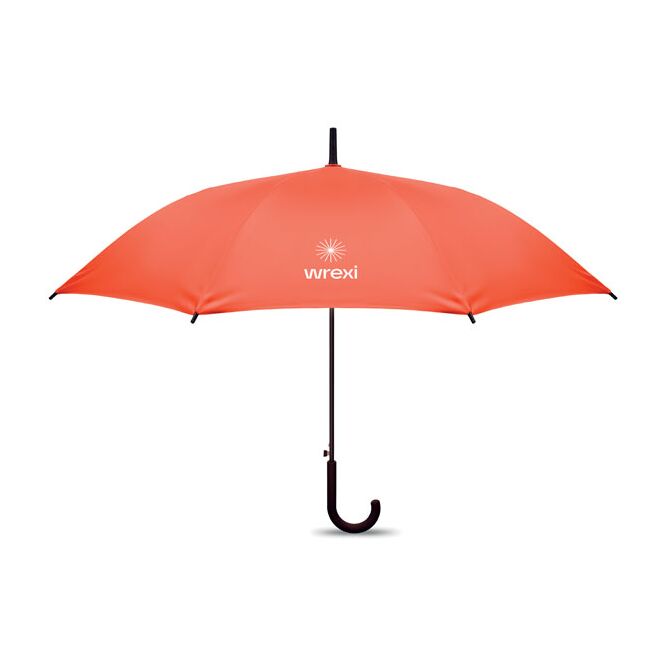 Werbeartikel Windproof Regenschirm 23 mit Logodruck – Orange – windbeständiger Automatikschirm für Firmen
