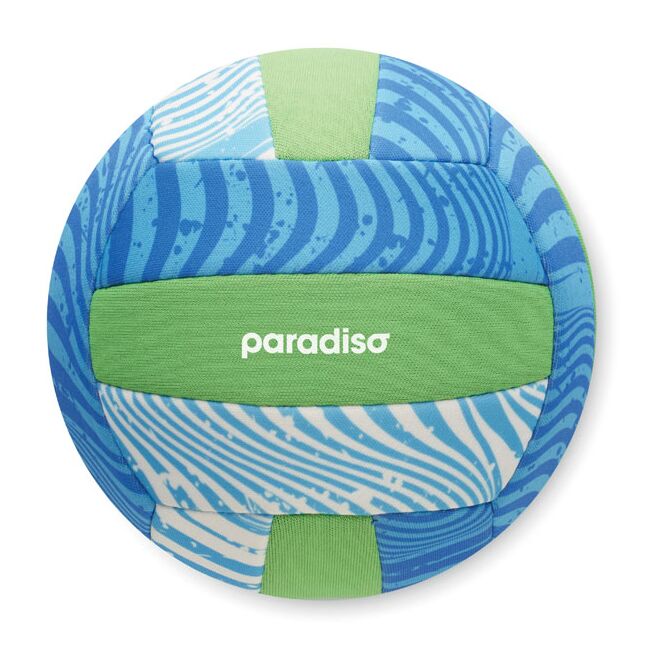 Werbeartikel Strandball aus Neopren 16cm – bunt – mit Logo bedruckt für Messen & Promotion