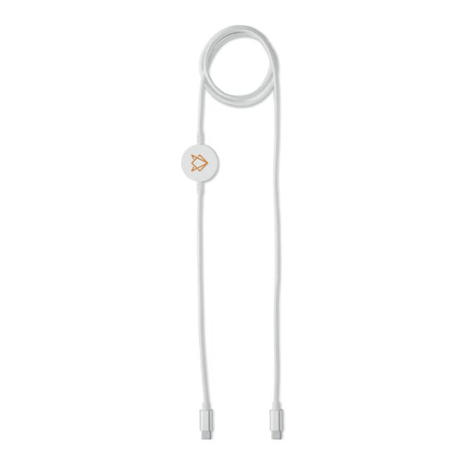 Werbeartikel 3-in-1 Multi-Ladekabel 60W Typ-C – schwarz – mit Logo bedruckt für Technik-Messen und den Büroalltag