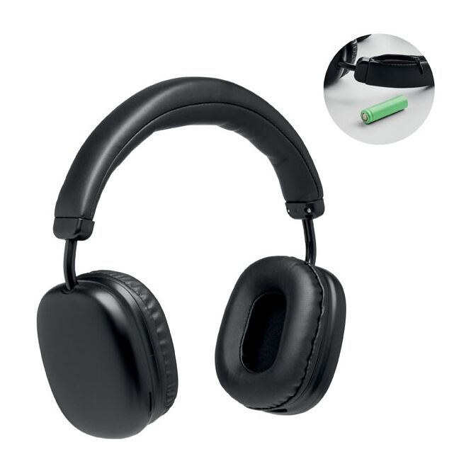 Werbeartikel 5.3 wireless Kopfhörer – schwarz – mit Logo bedruckt