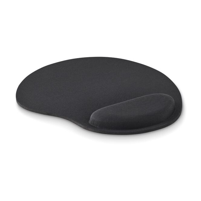 Werbeartikel Mousepad mit Logodruck – Schwarz – ergonomische Computerunterlage für Büro und Arbeitsplatz