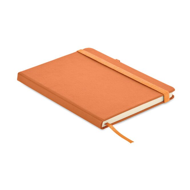 Mitarbeitergeschenk Notizbuch MO6835 – orange – mit Logo bedruckt 192 Seiten 100% Recyclingpapier nachhaltiges Journal für CSR