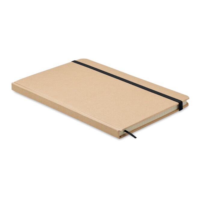 Firmengeschenk Notizbuch DIN A5 – schwarz – mit individuellem Werbedruck 80 Blatt Recyclingpapier Hard Cover nachhaltiges Journal