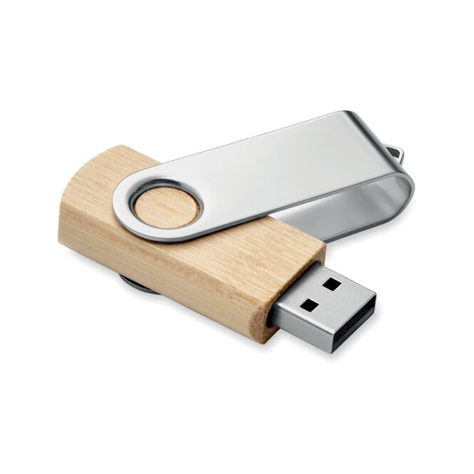 Werbeartikel Bambus USB Stick 16GB mit Gravur – Holzfarben – Speicher für Büro und IT