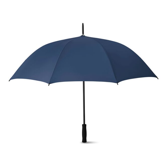 Werbeartikel Regenschirm 68,5 cm mit Logodruck – Blau – automatischer Stockschirm für Firmen