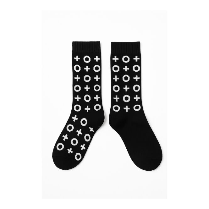 Werbeartikel Office Socken mit mehrfarbig gewebtem Logo – PMS Wunschfarbe – One Size bequeme Fußbekleidung für Messen und Firmenausstattung