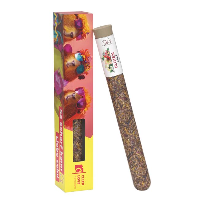 Streuartikel Promotion Stick M – mit gewürzen – mit bedrucktem Etikett für messen und events als werbegeschenk für kunden und partner