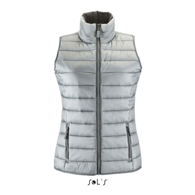 Corporate Fashion Damen Bodywarmer SOL'S WAVE – metallgrau – mit hochwertigem Stick Gr. XXL