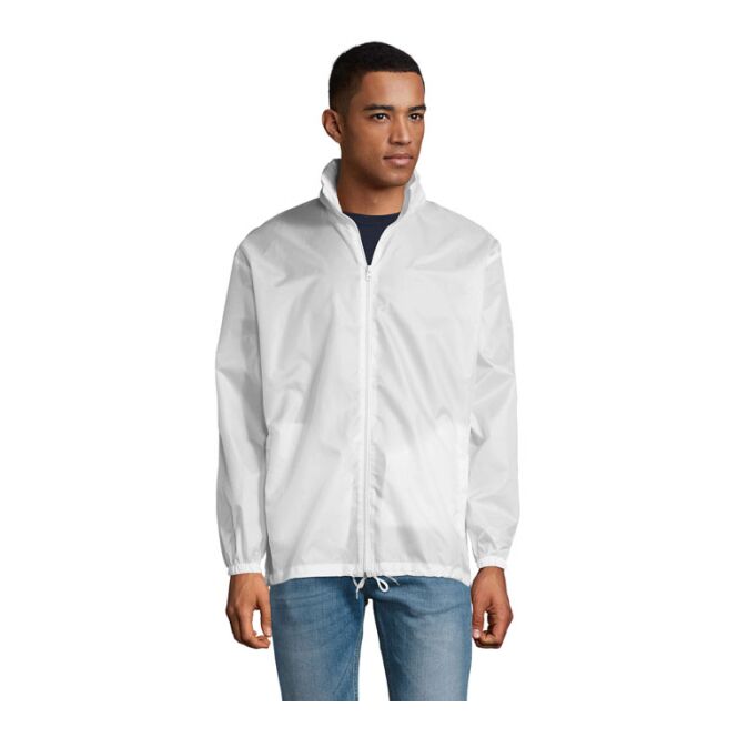 Corporate Fashion Windbreaker SOL'S SHIFT – weiß – mit hochwertigem Stick 100% Polyester Gr. XL