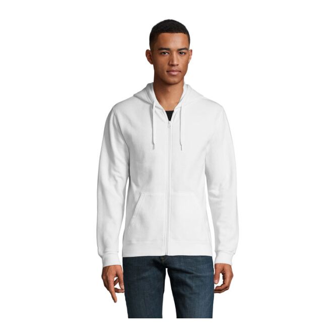 Firmenkleidung Hoodie SOL'S Stone – weiß – mit hochwertigem Stick Gr. XL