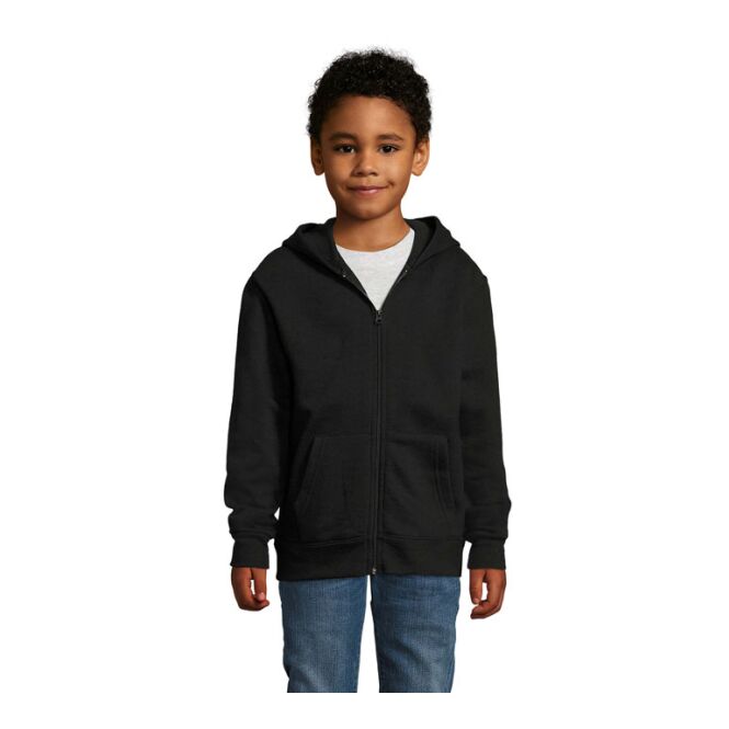 Firmenkleidung SOL'S STONE Hoodie – schwarz – mit Logo bedruckt Gr. 3XL