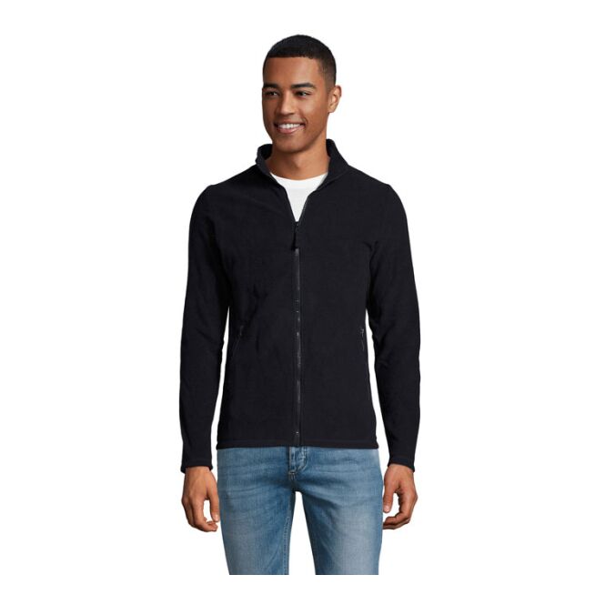 Corporate Fashion Fleecejacke SOL'S Norman – navy – mit hochwertigem Stick Gr. S