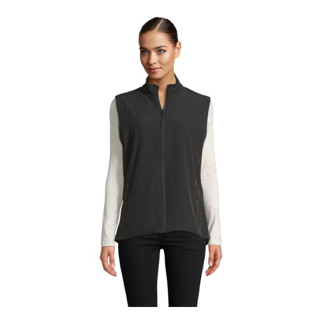 Corporate Fashion Softshell-Weste Sol's Race BW – schwarz – mit hochwertigem Stick Gr. XXL