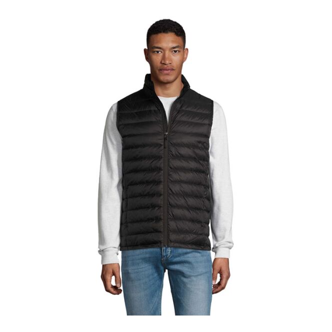 Corporate Fashion Herrenweste WILSON BW von SOL'S – schwarz – nachhaltig mit hochwertigem Stick Gr. S