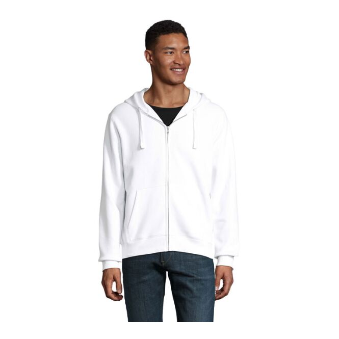 Corporate Fashion Hoodie SOL'S Spike – weiß – mit hochwertigem Stick Gr. XL