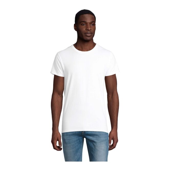 Werbeartikel T-Shirt SOL'S PIONEER – weiß – mit Logo bedruckt nachhaltig Gr. L