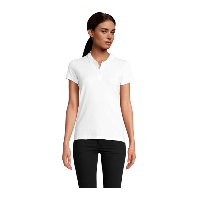 Corporate Fashion SOL'S PLANET WOMEN Polo – weiß – mit hochwertigem Stick aus nachhaltiger Bio-Baumwolle Gr. S