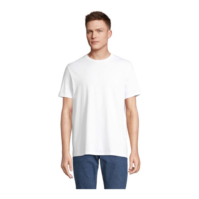 Werbeartikel T-Shirt Sol's Legend – weiß – mit Logo bedruckt nachhaltig aus Bio-Baumwolle Gr. XXS