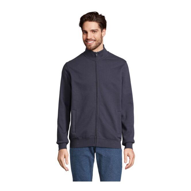 Corporate Fashion SOL'S Cooper Full Zip Sweatjacke – französisch blau – mit hochwertigem Stick nachhaltig Gr. S