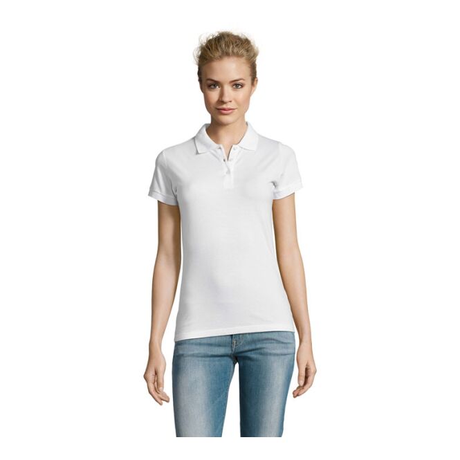 Corporate Fashion Damen Poloshirt SOL'S Perfect – weiß – mit hochwertigem Stick Gr. XXL