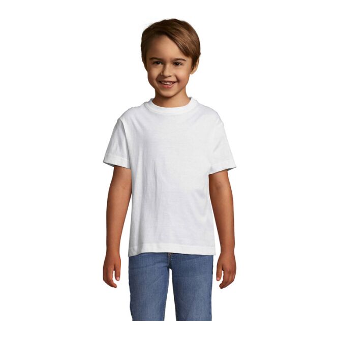 Werbeartikel T-Shirt SOL'S Regent – weiß – mit Logo bedruckt 100% Baumwolle Gr. XL