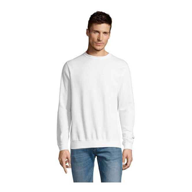 Corporate Fashion Sweatshirt SOL'S New Supreme – weiß – mit hochwertigem Stick Gr. L
