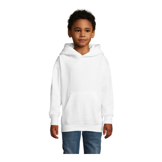 Teamkleidung SOL'S SLAM KIDS Hoodie – weiß – mit Logo bedruckt Gr. XXL