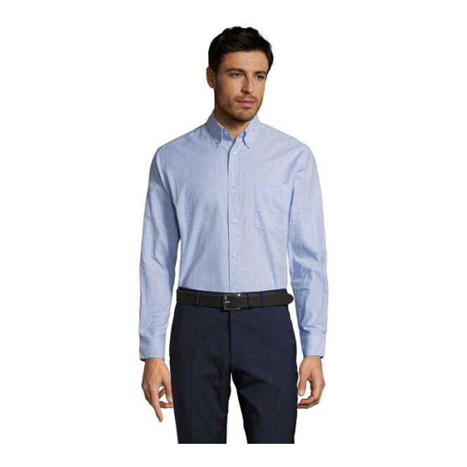 Corporate Fashion Oxfordhemd SOL'S Boston – himmelblau – mit hochwertigem Stick Gr. 3XL