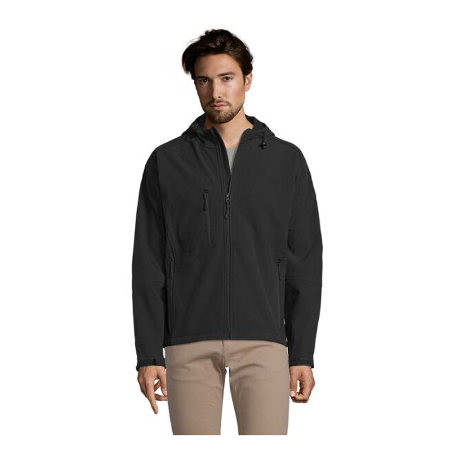 Corporate Fashion Softshelljacke SOL'S Replay – schwarz – bestickt Gr. L