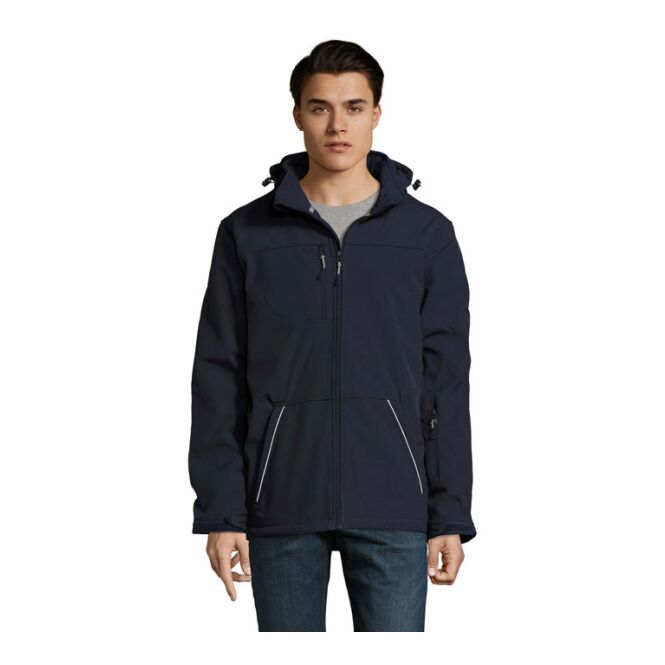 Corporate Fashion Herren-Winter-Softshelljacke SOL'S Rock – französisch blau – bestickt Gr. XXL