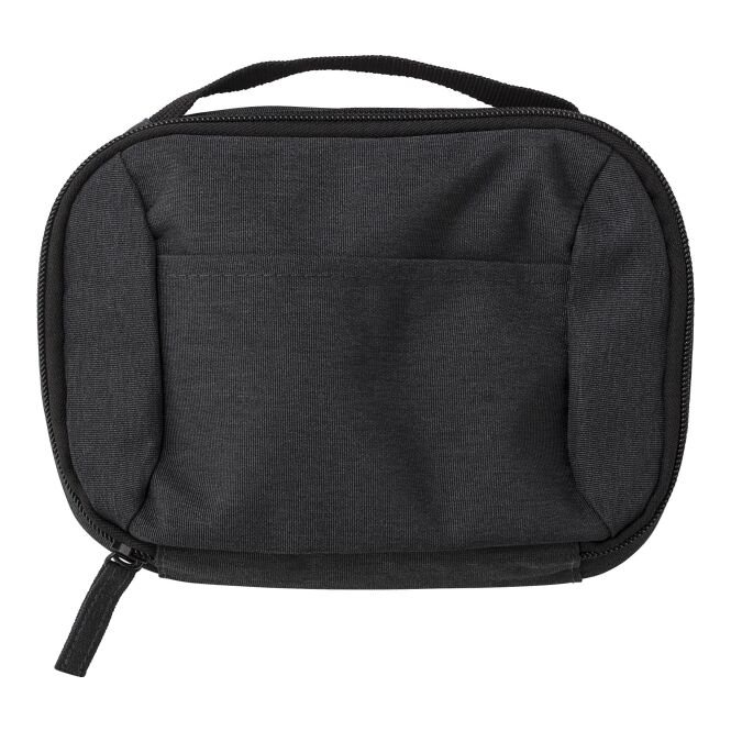 Werbeartikel Reisetasche Jace mit Logodruck – Polyester 600D – Anthrazit – robuste Reisetasche für Geschäftsreisen und Events