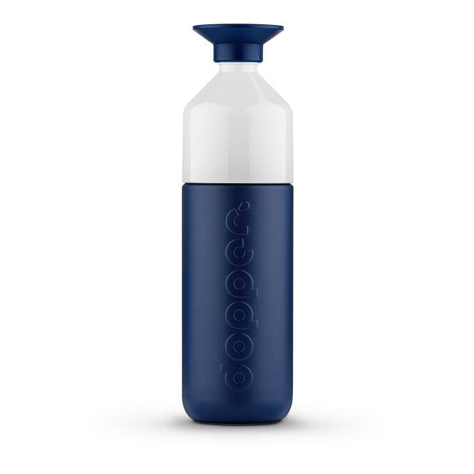Kundengeschenk Thermosflasche Dopper Insulated – schwarz – mit Gravur 580 ml vakuumisoliert nachhaltig für den Außendienst