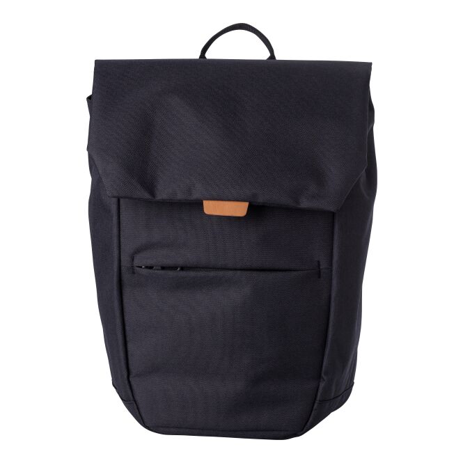 Firmengeschenk Rucksack Apollo mit Logodruck – Schwarz – 15 Zoll Laptoptasche für Mitarbeiter