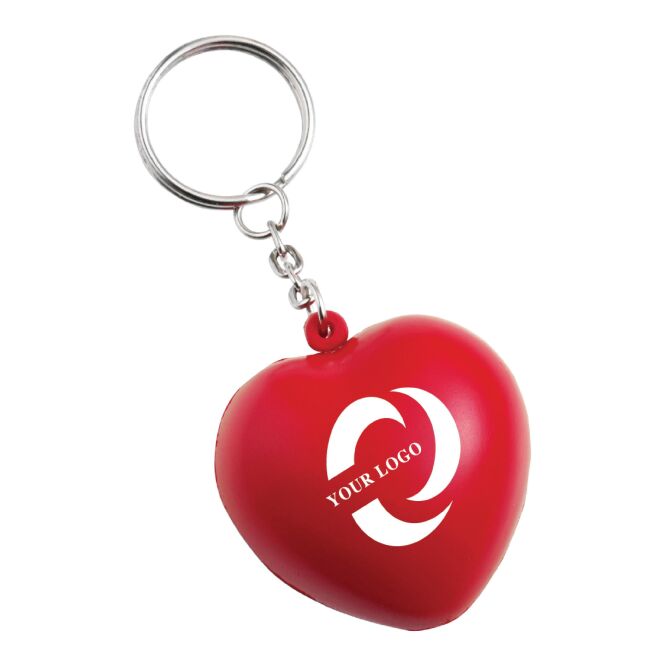 Werbeartikel Anti-Stress-Herz Love mit Tampondruck – Rot – Stressabbauendes Gadget für Firmen